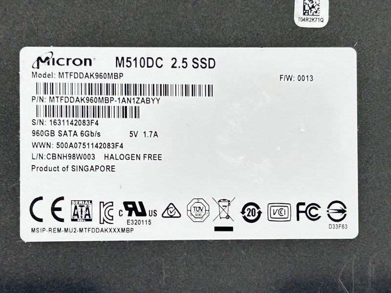SSD-накопитель Micron MTFDDAK960MBP