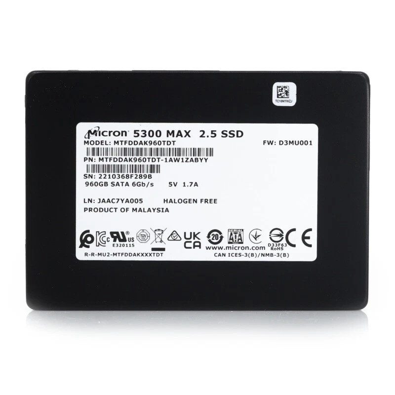 SSD-накопитель Micron MTFDDAK960TDT-1AW1ZABYY