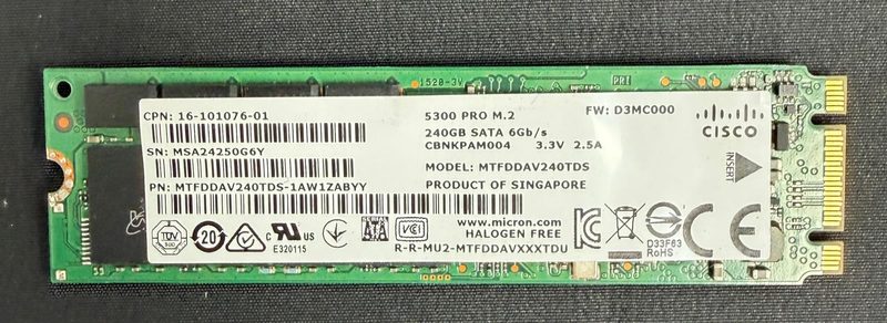 SSD-накопитель Cisco MTFDDAV240TDS