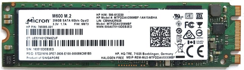 SSD-накопитель HPE MTFDDAV256MBF