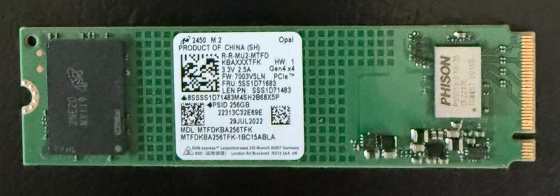 SSD-накопитель Micron MTFDKBA256TFK