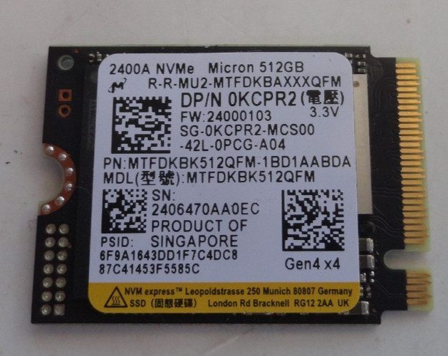 SSD-накопитель Dell MTFDKBK512QFM-1BD1AABDA