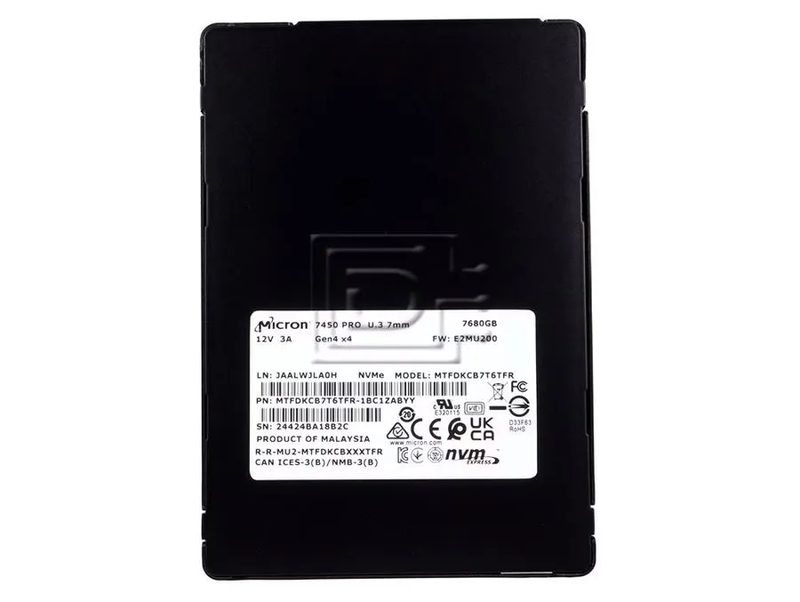 SSD-накопитель Micron MTFDKCB7T6TFR-1BC1ZABYY