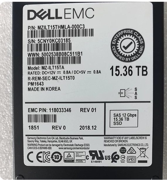 SSD-накопитель Dell MZ-ILT15TA
