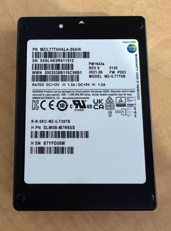 SSD-накопитель Samsung MZ-ILT7T6B
