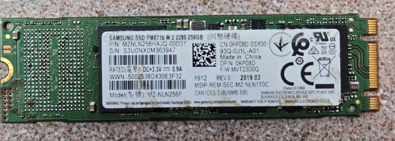 SSD-накопитель Samsung MZ-NLN256
