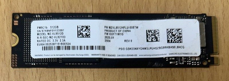 SSD-накопитель Samsung MZ-VL8512D