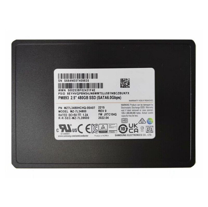 SSD-накопитель Samsung MZ7L3480HCHQ-00A07