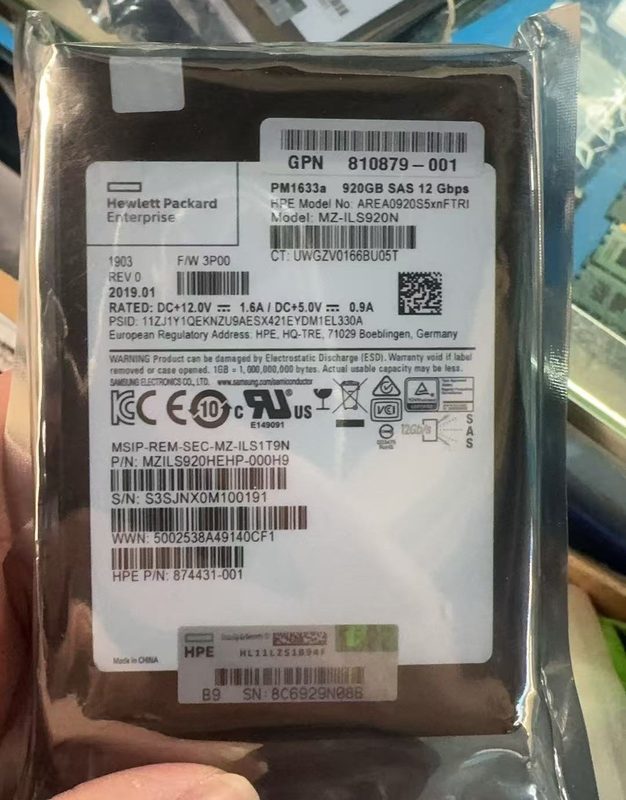 SSD-накопитель HPE MZILS920HEHP-000H9