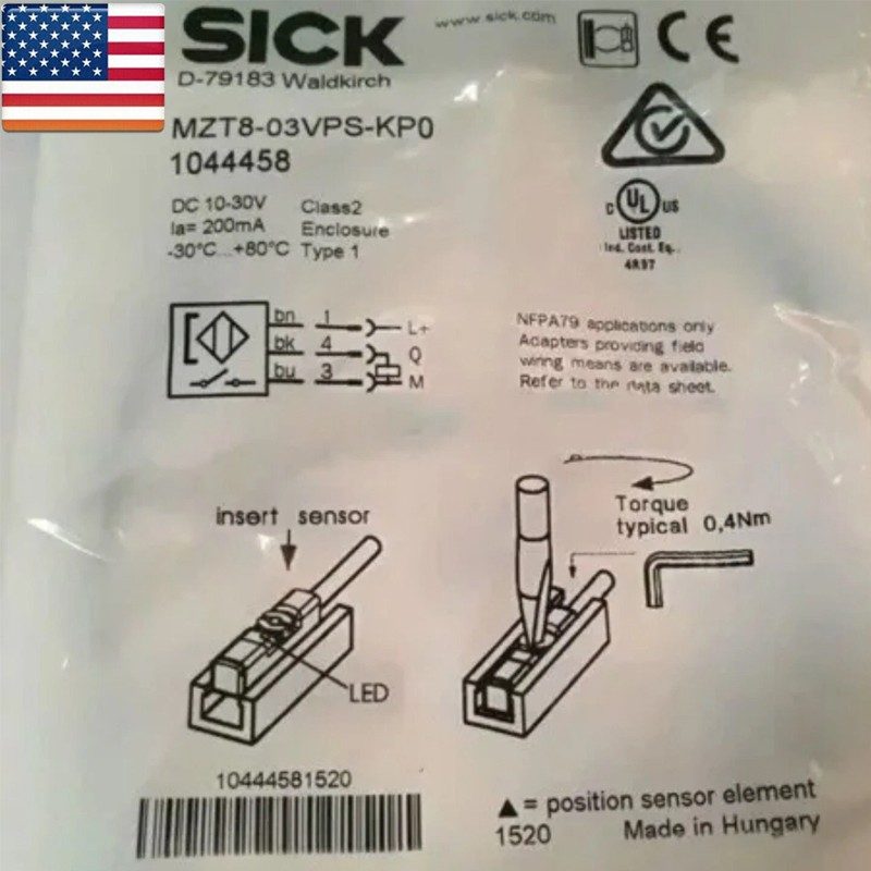 Фотоэлектрический датчик SICK MZT8-03VPS-KP0