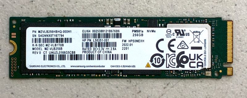SSD-накопитель Samsung MZVLB256HBHQ-000H1