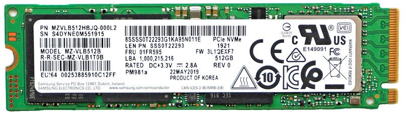 SSD-накопитель Samsung MZVLB512HBJQ-000L2