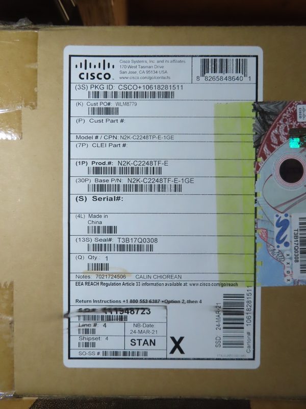 Коммутатор Cisco N2K-C2248TF-E