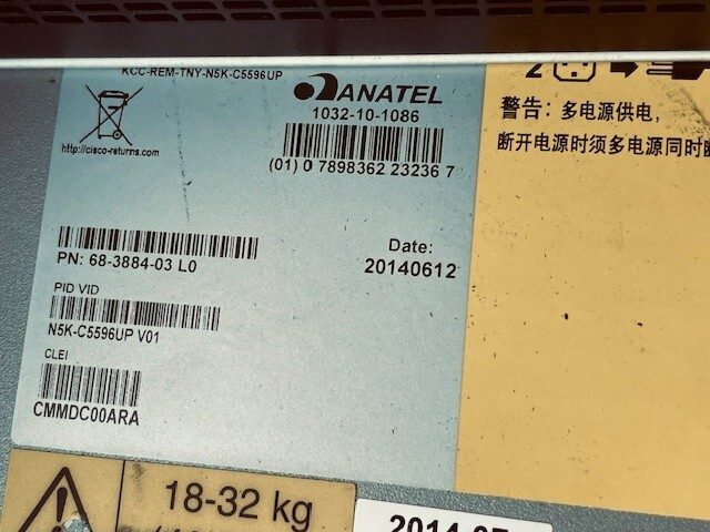 Коммутатор Cisco N5K-C5596UP