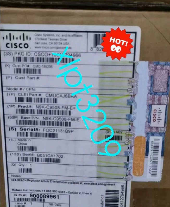 Коммутатор Cisco N9K-C9508-FM-E