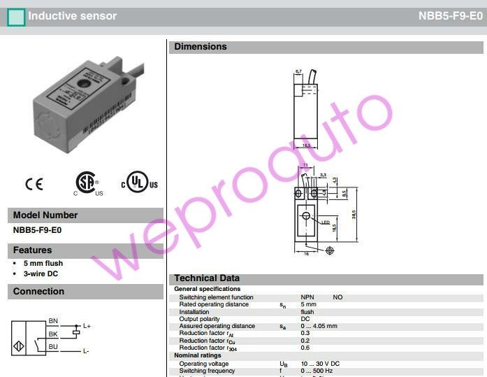 Датчик приближения Pepperl+Fuchs NBB5-F9-E0