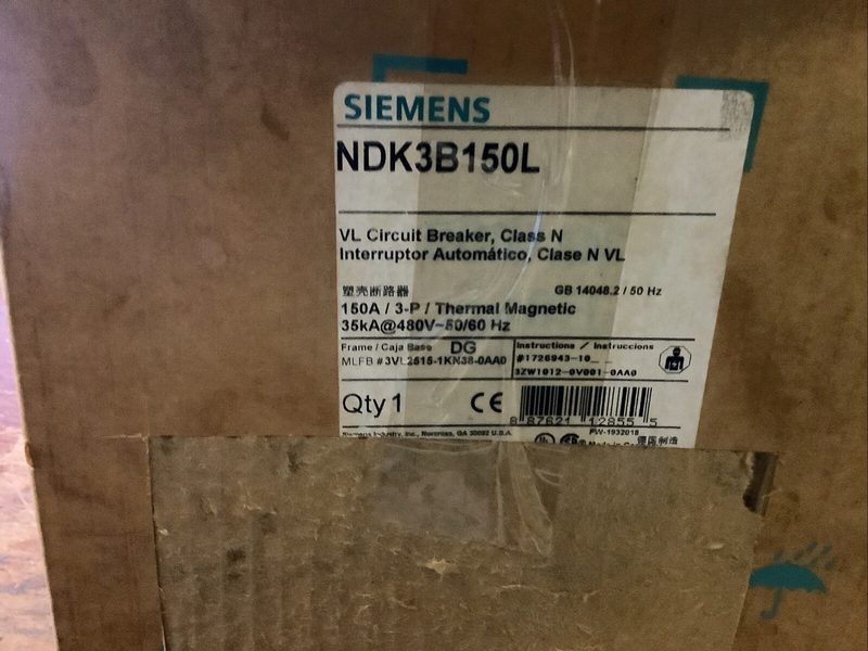 Автоматический выключатель Siemens NDK3B150L