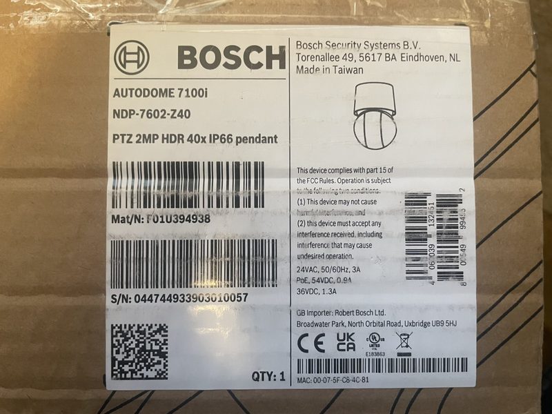Камера Bosch NDP-7602-Z40