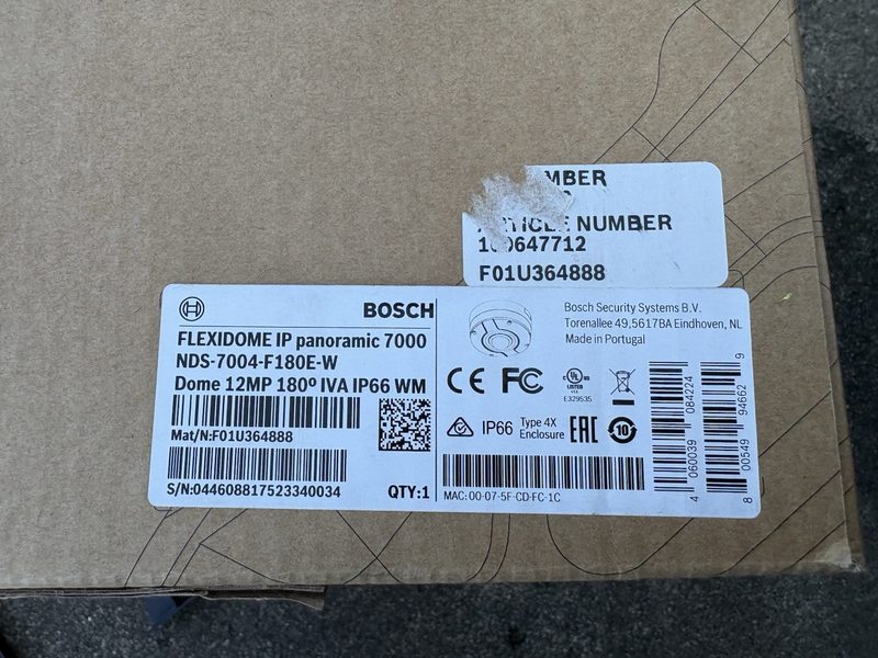 Камера Bosch NDS-7004-F180E-W