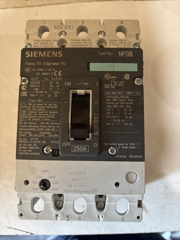 Автоматический выключатель Siemens NFGB-3