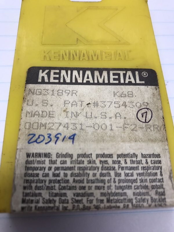 Режущий инструмент Kennametal NG3189R