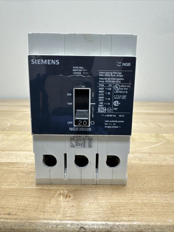 Автоматический выключатель Siemens NGB3B020