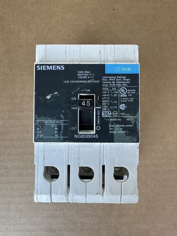 Автоматический выключатель Siemens NGB3B045
