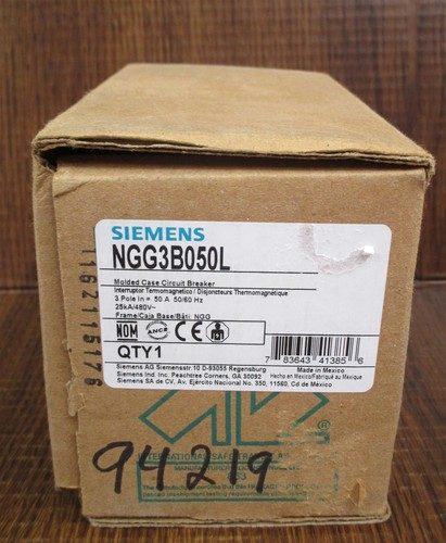 Автоматический выключатель Siemens NGG3B050L