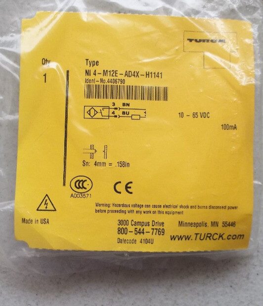 Датчик приближения Turck NI4-M12E-AD4X-H1141