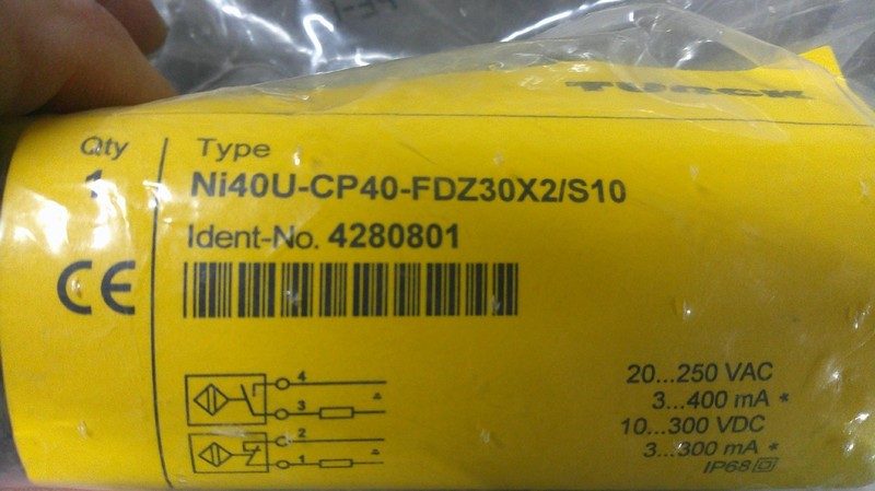Датчик приближения Turck NI40U-CP40-FDZ30X2/S10