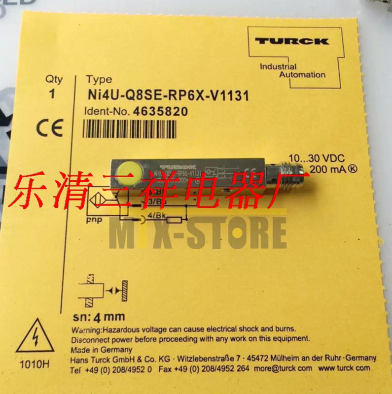 Датчик приближения Turck NI4U-Q8SE-RP6X-V1131