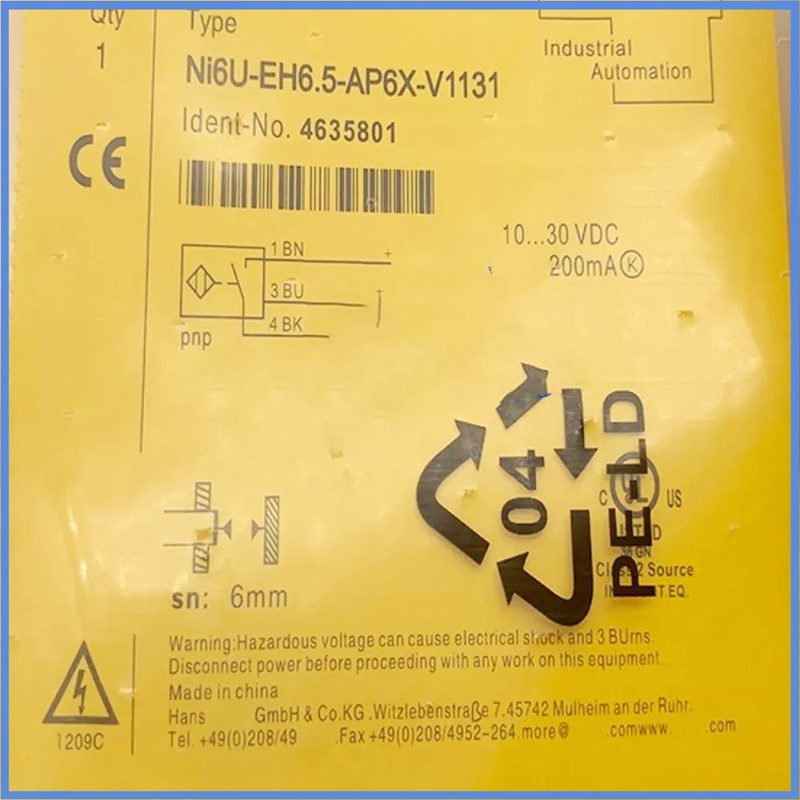 Датчик приближения Turck NI6U-EH6.5-AP6X-V1131