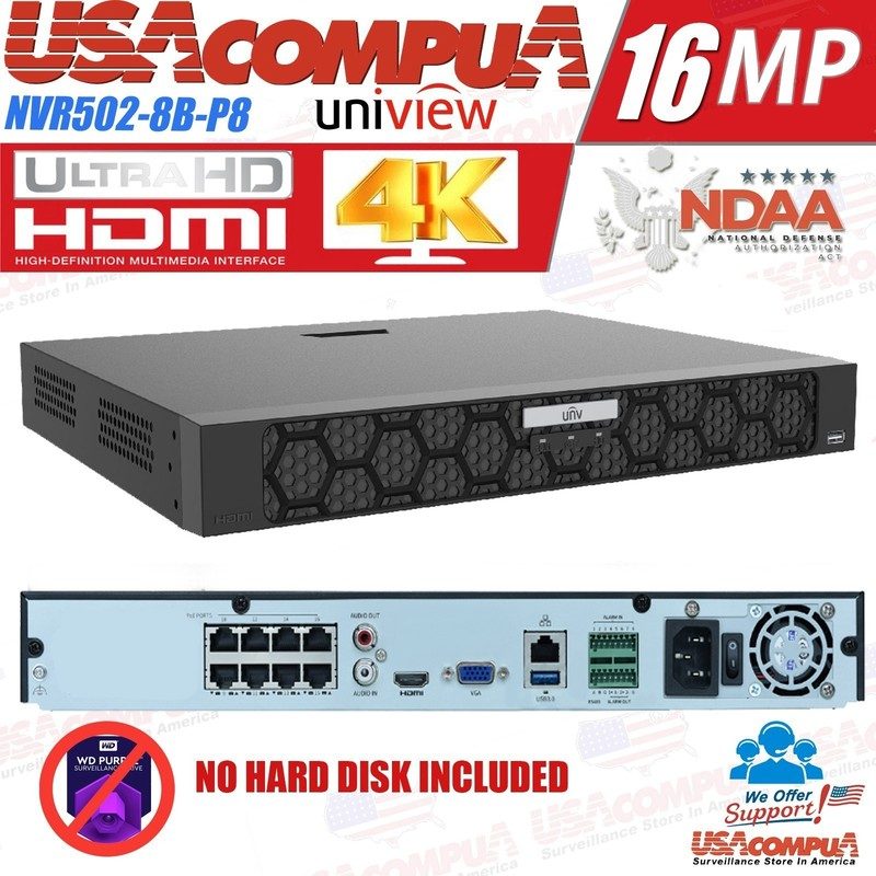 Видеорегистратор NVR502-8B-P8-IQ
