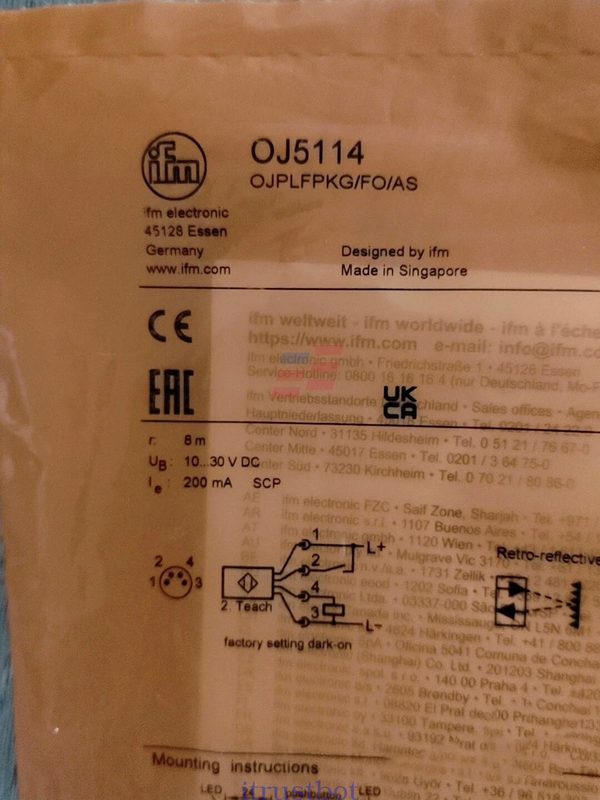 Датчик приближения ifm OJ5114