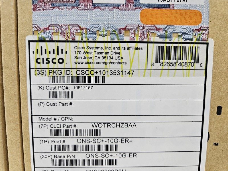 Коммутатор Cisco ONS-SC+-10G-ER