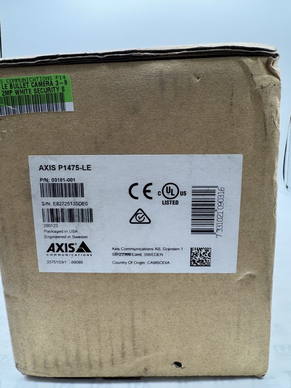 Камера Axis P1475-LE