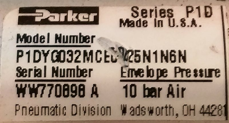 Пневмоцилиндр Parker P1DYG032MCE0025N1N6N