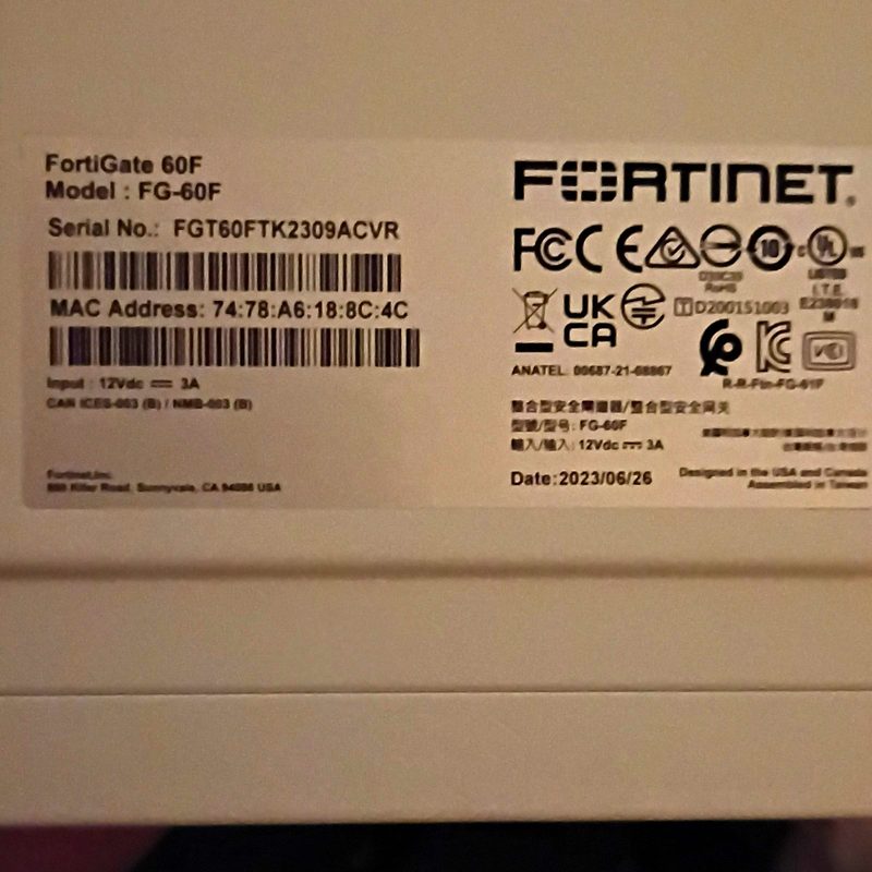Межсетевой экран Fortinet P24286-07-08