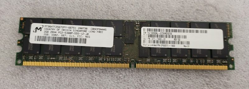 Модуль памяти Micron PC2-5300P-555-12-J0