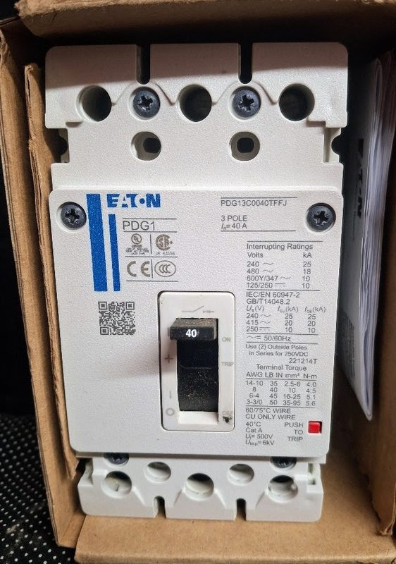 Автоматический выключатель Eaton PDG13C0040TFFJ