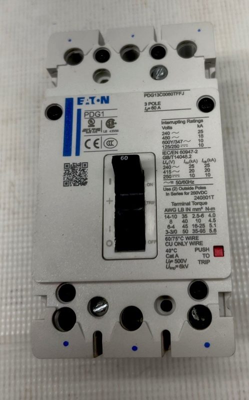Автоматический выключатель Eaton PDG13C0060TFFJ