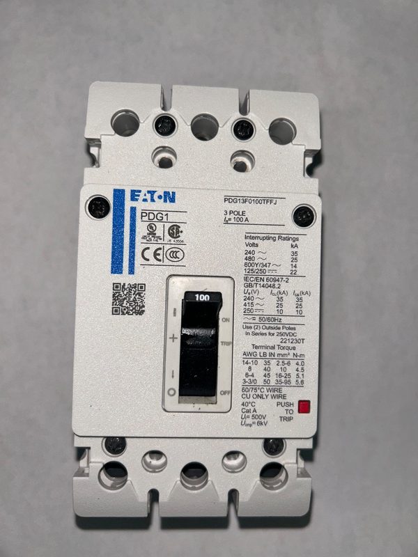 Автоматический выключатель Eaton PDG13C0100TFFJ