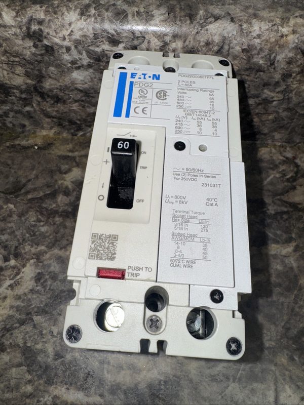 Автоматический выключатель Eaton PDG22G0060TFFL
