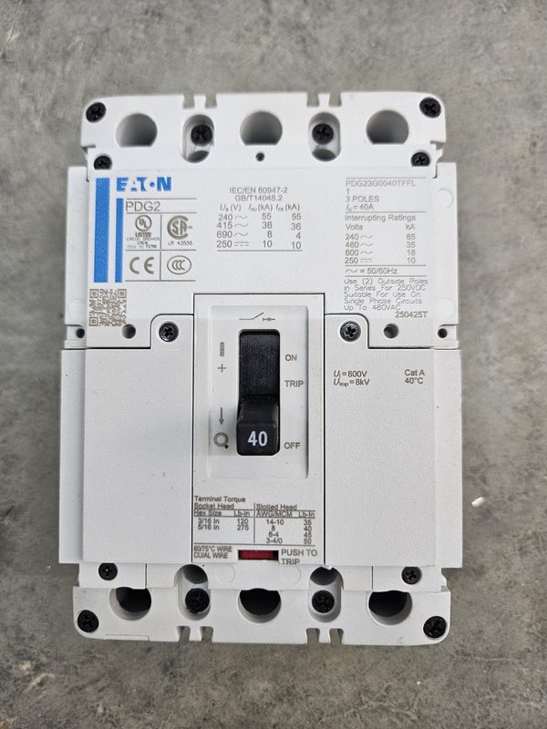 Автоматический выключатель Eaton PDG23G0040TFFL