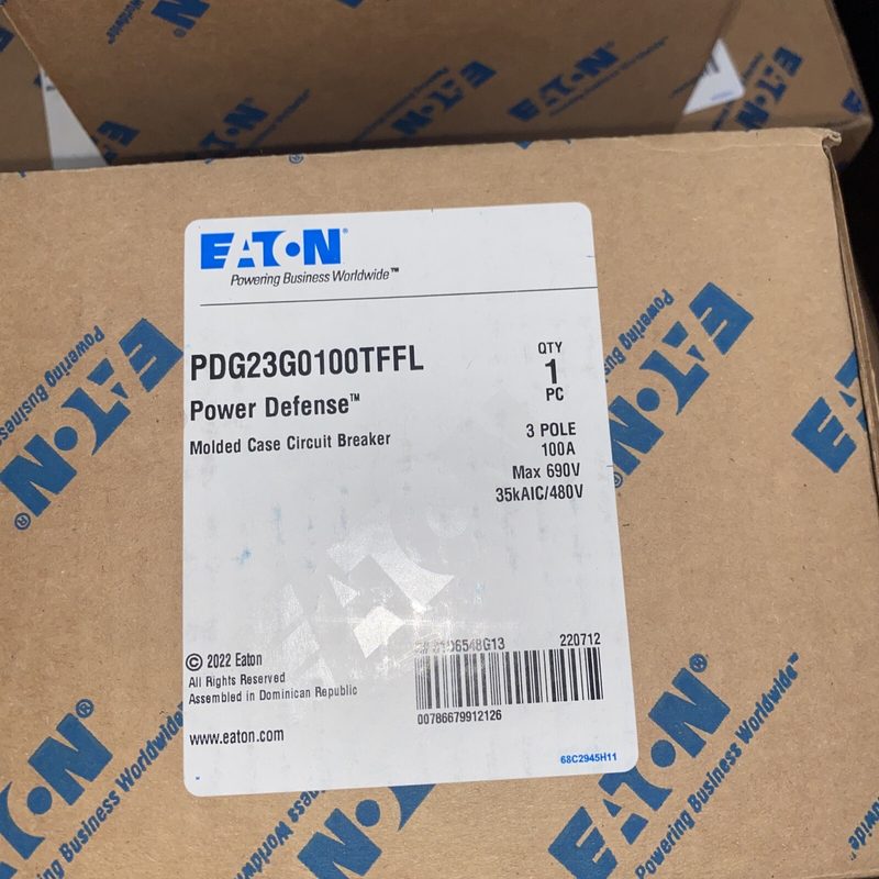 Автоматический выключатель Eaton PDG23G0100TFFL