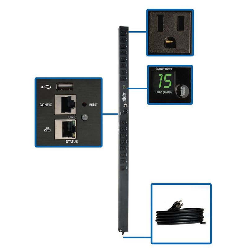 Блок розеток Tripp Lite PDUMV15NETLX