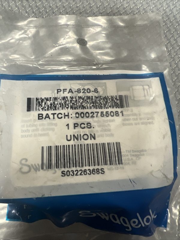 Фитинг Swagelok PFA-820-6