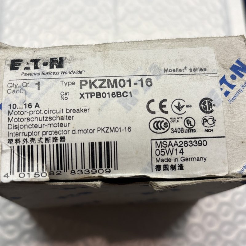Автоматический выключатель Eaton PKZM01-16