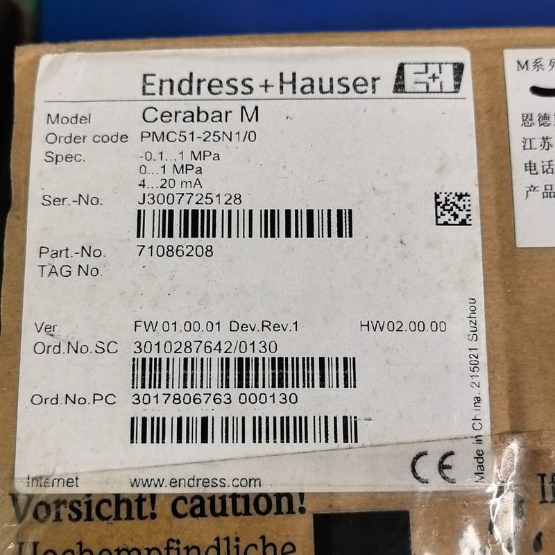 Датчик давления Endress+Hauser PMC51-25N1/0