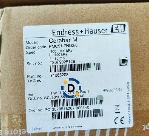 Датчик давления Endress+Hauser PMC51-7NU2/0